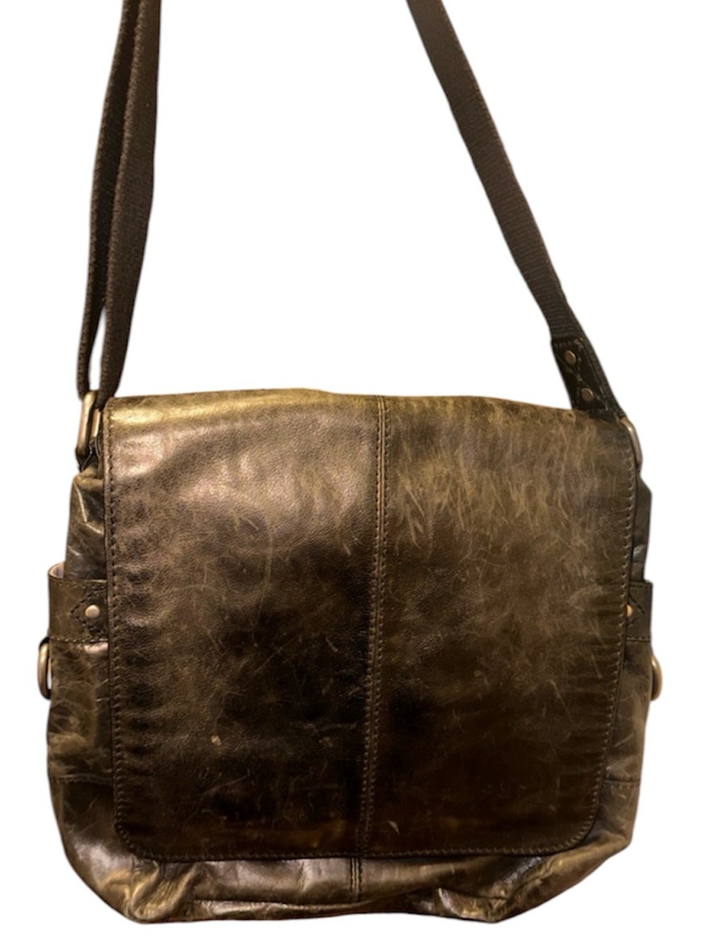 FOSSIL Y2K Computer Messenger Leather Bag